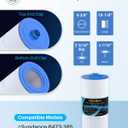 POOLPURE 6473-165 Spa Filter Replaces Sundance 6473-165 (Only Outer Filter), AK-6473165, UFC-165, Sundance Spa Filter 880 Series, Sundance MicroClean Ultra Hot Tub Filter Cartridge 1 Pack (6473-165)