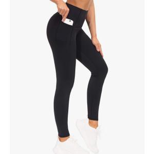 THE GYM PEOPLE Tummy Control Workout Leggings with Pockets High Waist Athletic Yoga Pants for Women Running, Fitness.S