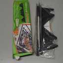 Stove Gap Covers Stainless Steel, 2 Pack Stove Gap Filler Easy Retractable Length 13.8" to 27.5", Width 0.79" ALMCALS Stove Gap Guards Range Trim Kit, Heat Resistant Guard Between Stove Top & Counter (Black)