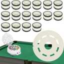 Billiard Ball Cleaner Kit - 2-in-1 Wool Felt Pads &16 Wool Rings for Table Ball Machine, Compatible Billiard Ball Cleaner, Durable, Scratch-Free, Ultra-Quiet