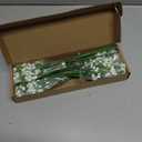 24 Pcs Babys Breath Artificial Flowers Bulk, 11inch Fake Baby Breath Flowers White Faux Gypsophila Real Touch Flowers for Outdoors Wedding DIY Bouquet Arrangement Party Home Table Decor