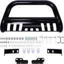 Bull Bar Front Bumper Grille Guard Replacement for 2004-2025 Ford F150, Heavy Duty 3" Steel Tube Pickup Truck Brush Push Bull Bar Skid Plate Fit for 2003-2017 Ford Expedition- Black