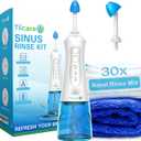 Nasal Irrigation System by Tilcare - Perfect Nasal Rinse Machine for Sinus & Allergy Relief - Electric Neti Pot for Nasal Irrigation to Cleanse Your Stuffy Nose - Comes with a Towel and 30 Salt Packs