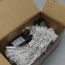 Twinkle Star 300 LED Window Fairy Curtain String Lights, 8 Modes Fairy Lights for Bedroom Wedding Party Home Garden Outdoor Indoor Wall Decorations, Warm White, 2 Pack