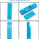Wii Remote Controller, 2 Packs Upgrade Wireless Controller Compatible with Wii Wii U(blue and pink)