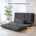 MAXYOYO Folding Sofa Bed, Convertible Chair Couch, Tufted Bean Bag Sofa, Tufted Twin