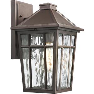 Darkaway Large Outdoor Sconce Lights Wall Light Fixtures,14inch Exterior Porch Light Outdoor Sconce Anti-Rust Waterproof Aluminum Outside Light with Water Ripple Glass for Patio Yard Doorway Garage (Bronze)