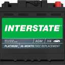 Interstate Batteries Car Battery 12V 50Ah 570CCA Group H4 AGM, Group Size H4