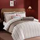 Ted Baker Quilt Set Queen – 3-Piece Beige Shell Quilt with Shams – Satin, Lightweight Bedspread