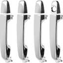 Gledewen Chrome Exterior Door Handle Set Compatible with 2012-2017 Toyota Camry, 4 PCS Front Rear Left Right Handle