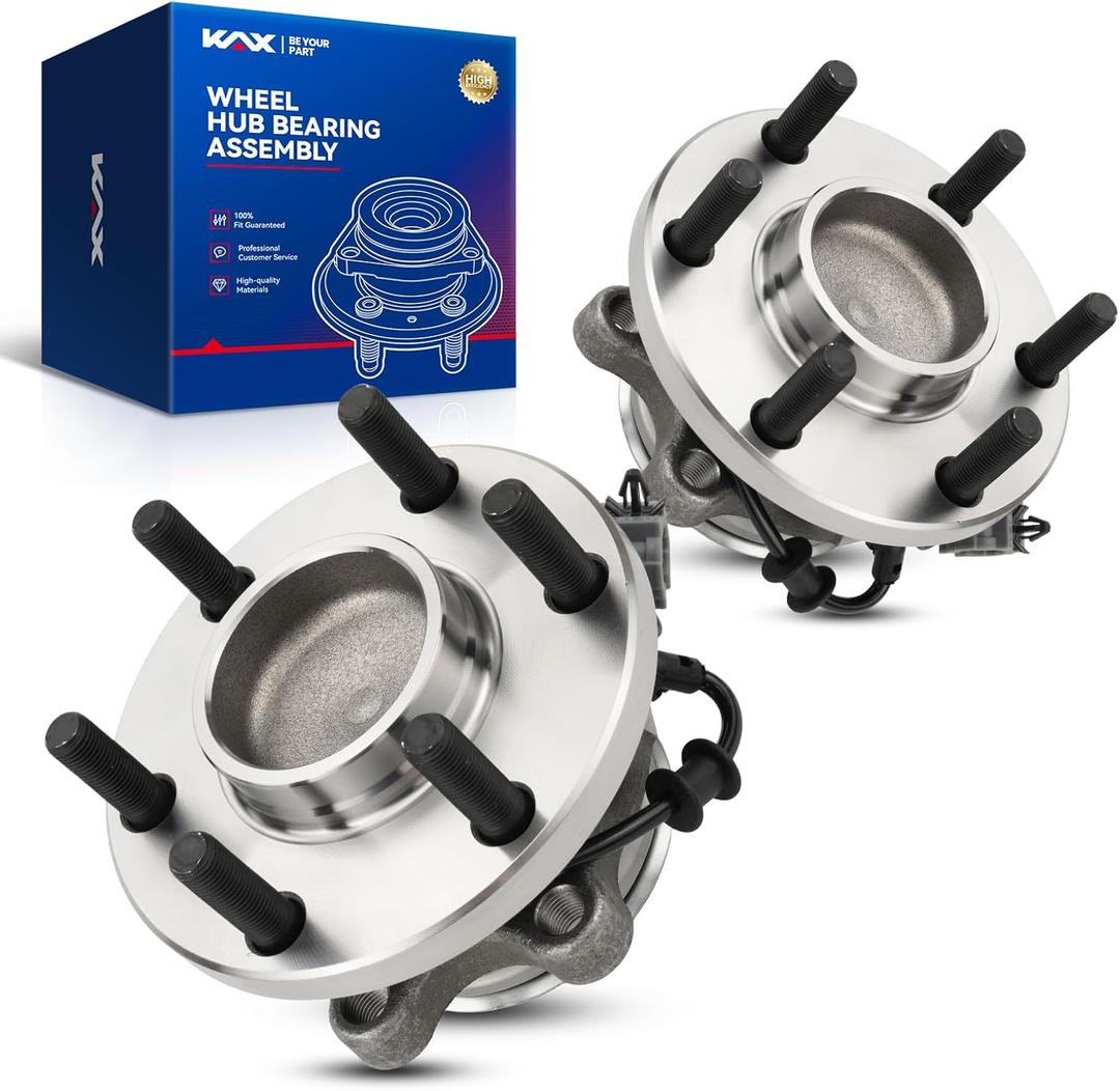 KAX 515064 2PCS Front Wheel Hub Bearing Compatible with Nissan Frontier 2005-2023 RWD,W/ABS 6 Lugs Wheel Bearing and Hub Assembly