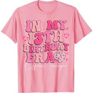 Retro in My 13th Birthday Era 13 Years Old Official Teenager T-Shirt S