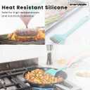 Mini Brush Mixing Scraper Silicone Spatula | Flexible & Durable | Food-Grade Non-Stick Silicone | Heat-Resistant & BPA-Fre | Easy to Clean & Reusable |Compact & Versatile Kitchen Utensil