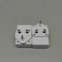 2 Pack US to UK Ireland Travel Plug Adapter, Type G Power Plug Adapter with 3 Outlets 3 USB Ports(2 USB C), European Travel Plug Adapter for USA to England London Scotland British Qatar Irish HongKong