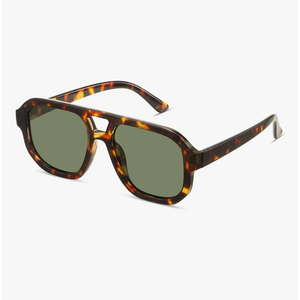 livho Trendy Polarized Square Aviator Sunglasses Women Men Square Eyewear Frame, Retro Sun Glasses for Women Men 2025 Shades