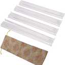 4-Piece Transparent Mahjong Racks with Pushers Set One-Piece Mahjong Racks & Pushers, Classic American Mahjong Tile Game Accessories, Rotating Mah Jongg Accessories for Smooth Play