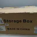 SAILUN 145Gal/580Qt Stackable Storage Bins Folding Collapsible Storage Bins with Lid, Closet Organizers and Storage, Storage Box with Door Black 26" W x 17" D x 71" H (116QT-5Pack)