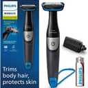 Philips Norelco Bodygroom Series 1100, BG1026/60, Showerproof Body Hair Trimmer and Groomer for Men