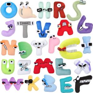 (26pc) Letter Plush, 26-Letter Series Plush, A-Z Letter Games, Interesting Stuffed Doll Soft Pillow Decoration, Holiday and Birthday Gifts for Children and Friends' Families.