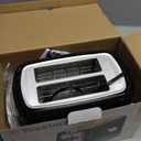 Toastmaster 2-Slice Toaster - Black with Stainless Steel - Kitchen Essential for Sandwich Bread & Breakfast Toast - Toaster with Wide Slots, High Rise Toast Lift & Cool-Touch Exterior