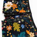 Rug Runners 2x6, Floral Washable Kitchen Rugs for Hallways Area Rugs, Non Slip Long Rug Low Pile Entrance Doormat, Flower Carpet for Kitchen, Entryway Indoor, Bedroom, Bathroom, Laundry, Black