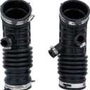 Engine Air Intake Hose Tube With Clamps(Left and Right Side).Replaces Part #16576-JK20A 16576-JK20B 16576-JK21A 16576-JK21B.Compatible with Infiniti EX35 2008-2012 G35 2007-2008 3.5L V6