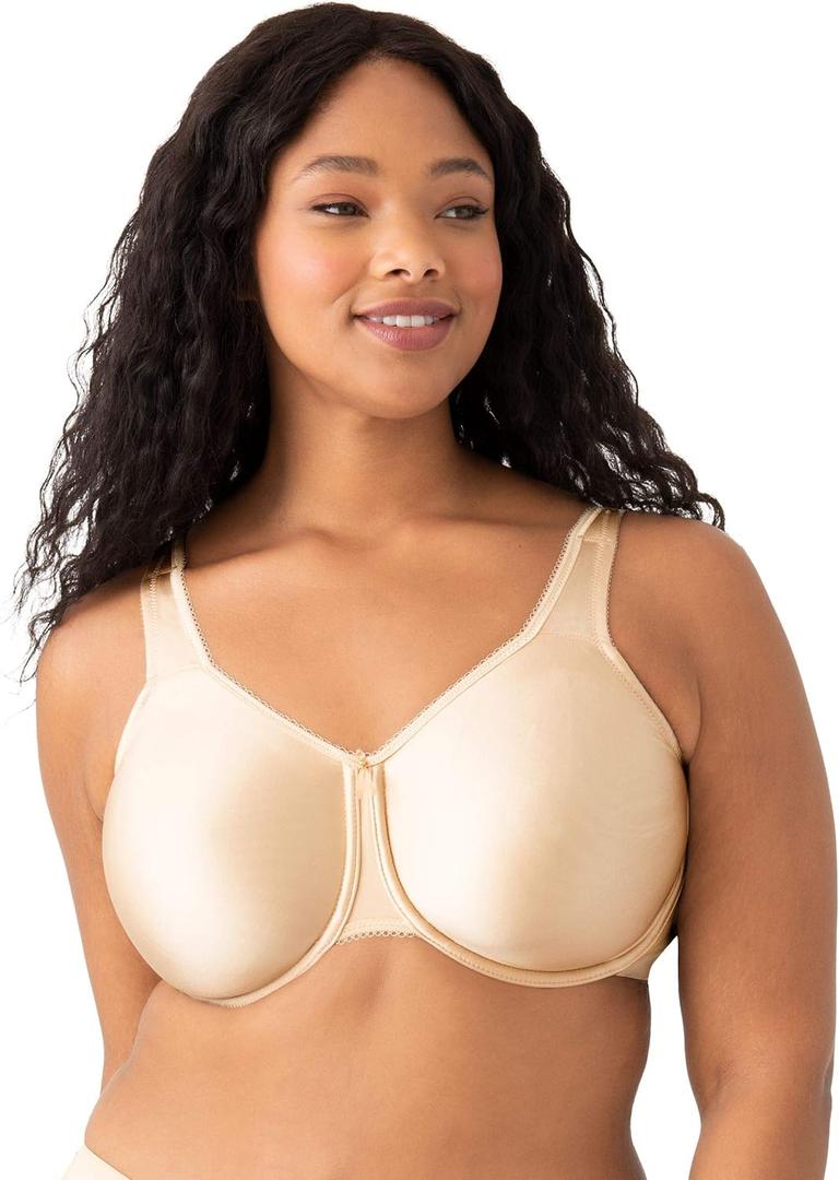 Wacoal Women's Full Figure Basic Beauty Underwire Bra, 44D, Naturally Nude