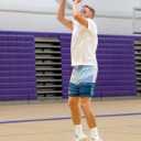 Mens Running Quick-Dry Mesh Gym Shorts with Paisley Design Lightweight Athletic Casual Shorts,Pockets for Outdoor (Blue, L)