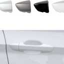 Car Front Right Exterior Door Handle Lock Cover Fit ForVW Jetta7 A7 for mk7 2019 2020 2021 2022 2023 17A837879 17A837880 Door Handle Cover White Without Electroplating Strip