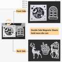 20 PCS 9.4 x 7 Inch Large Die Cut Storage Envelopes with 0.7 mm Thick Magnetic Sheets for Die Storage, Clear Die Storage Pockets and Magnet