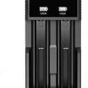 Universal 18650 Battery Charger,2 Bay Battery Charger for 3.7V Li-ion Rechargeable Battery 26650 18650 18500 18350 17670 16340 14500 14650