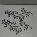 Hotop 2 Pieces Metal Tree Leaf Wall Decor Vine Olive Branch Leaf Wall Art Wrought Iron Scroll Sculptures Above the Bed, Living Room, Outdoor Decoration (Classic Style,Black)
