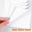YesBes 32 Pack Note Pads Bulk, Small Legal Pads 5" x 8" Narrow Ruled Lined Writing Pad, 30 Sheets (60 Pages) Notepad for Office Home School, Perforated, Office Supplies