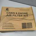 Engine Air Filter&Cabin Air Filter Combo Fits Jeep Grand Cherokee 2022-2025,Grand Cherokee L 2021-2025 NOT Fits Grand Cherokee 2021 &Cherokee WK 2022