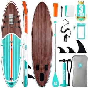 Niphean Inflatable Stand Up Paddle Board with SUP Accessories, Anti-Slip EVA Deck, 10’6’’ Inflatable Paddle Boards for Adults & Youth of All Skill Levels