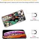 Halloween Aesthetic Case Compatible with iPhone 15 Plus, Spooky Horror Halloween Phone Case for iPhone 15 Plus, Cool TPU Protective Phone Case Cover