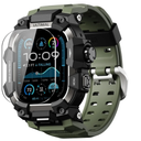 ULTIMAL Rugged Case with Band for Apple Watch 49mm,Compatible with Apple Watch Ultra/Ultra 2, Military Grade Shockproof Bumper Cover for iWatch Tactical Band Men (49mm,Green)