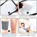 Castor Oil Foot Wrap,2Pcs Organic Castor Oil Packs Reusable Castor Oil Packs for Feet Cold Pressed Castor Oil Wrap for Hand Wrist Ankle Pain (Castor Oil Not Included)