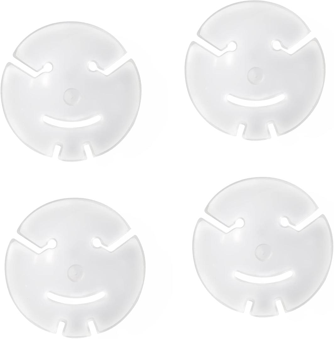 YALLOVE Reusable Silver Metal Balloon Cups, Set of 4, Compatible with YALLOVE Balloon Column Stand, Party, Unisex-Adults and Kids