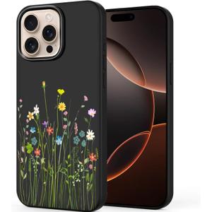 Unov Case Compatible with iPhone 12 Pro iPhone 12 5G Girly Flower Floral Bouquet Women Embossed Pattern Design Slim Protective Soft TPU Bumper Back Cover