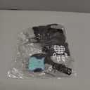 PUPTECK Non-Slip Dog Socks, Double Sides Grips Dog Boots & Paw Protectors for Hardwood Floors Prevents Licking Paws, Adjustable Dog Shoes for Senior Small Medium Large Dogs (Large (6 Count), Grey(Cable Knit))