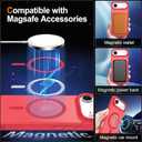 Hython Case for iPhone Air Case Magnetic Translucent Matte Phone Cases 6.5" [Compatible with MagSafe] Thin Slim Fit Shockproof Bumper Hard Protective Cover for Women Men Girls, Frosted Red