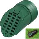 1 Pack Downspout Rodent Guard, Twist in Insert for 4" Round Rain Gutter Downspout Extension Hose to Block Animals, with Leaf Filter Design (Green)