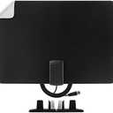 Philips Indoor Switch TV Antenna, Reversible Black White Finish, Perfect Home Decor, Long Range Digital HDTV Antenna, Smart TV Compatible, 4K 1080P VHF UHF, 10ft. Coaxial Cable Included, SDV2226N/27