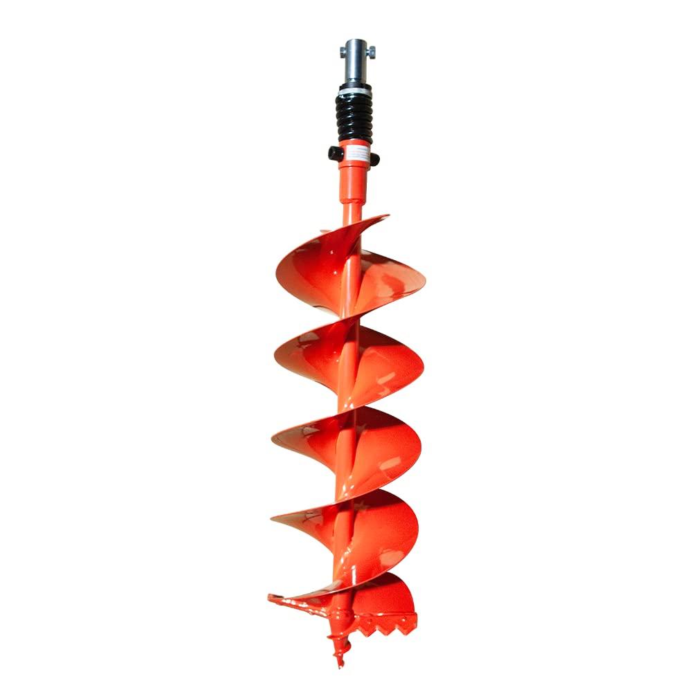 GardenTrax Double Spiral Earth Auger Spiral Drill Bit 6 x 36, Post Hole Digger with 7/8" Drive Drill