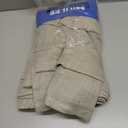 MIULEE Oatmeal Linen Curtains 84 Inch Length 2 Panels for Bedroom Living Room, Soft Thick Linen Textured Natural Window Drapes Semi Sheer Light Filtering Back Tab Rod Pocket Burlap Look Decor