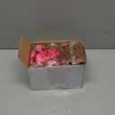 Yeaqee 50 Pcs Mini Metallic Gift Bags with Handles 4x4.75x2.25'' Tiny Thank You Favor Bag with Tag for Women's Day St. Patrick's Wedding Spring Easter Welcome Baby Shower Birthday (Hot Pink,Gold)