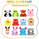 24PCS Mini Plush Animals Toys for Easter Eggs Fillers, Easter Egg Hunt for Kids Toddlers, Easter Gifts for Easter Classroom Prizes, Easter Basket Stuffers Party Favor Classroom Exchange Prize