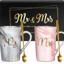 Linkax Wedding Gifts for Couples 2026, Mr and Mrs Coffee Mug His and Hers Bride to Be Bridal Shower Gifts, Useful Christmas Anniversary Engagement Present for Couple Newlyweds Husband Wife