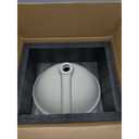 18"x15" Oval Shape Undermount Bathroom Vessel Sink, Ceramic White Vanity Top Sink with Overflow